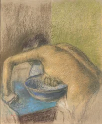 Frau bei ihrer Toilette; Femme a sa toilette, ca. 1888-1892