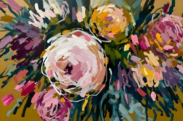 Lebendige Abstrakte Blumen
