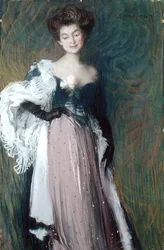 Junge Frau mit einer Rose