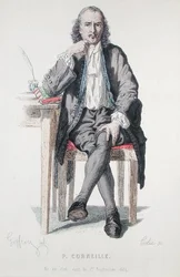 Porträt von Pierre Corneille (1606-84), Frontispiz für eine Ausgabe von Corneilles Gesamtwerken
