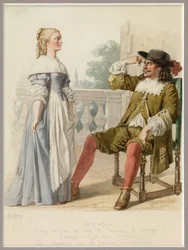 Porträt von Agnes und Arnolphe, um 1870