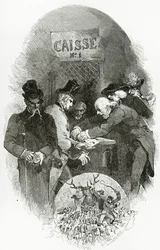 Emargement - Illustration aus Napoléon le Petit, 19. Jahrhundert