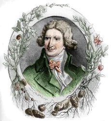 Porträt von Antoine Augustin Parmentier, französischer Militärapotheker und Agronom. Gravur von Edmond Morin
