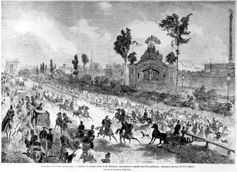 Werkstätten von Eugene Delessert, Generaldirektor der öffentlichen Feierlichkeiten, aus Le Monde Illustre, August 1861