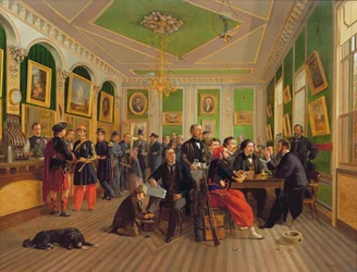 Innenraum des George Haywards Porter House, 1863