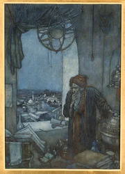 Ein Muezzin vom Turm der Dunkelheit