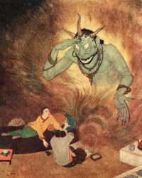 Aladdin und der Efrite, Illustration aus 