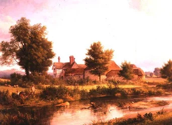 Ansicht von Unstead House, nahe Bramley
