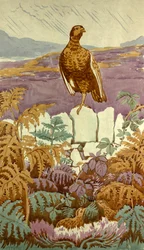 Aussicht auf das Moor, ca. 1930 (Gouache auf Papier)