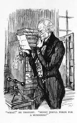 Szene aus Der seltsame Fall des Dr. Jekyll und Mr. Hyde von Robert Louis Stevenson, 1927