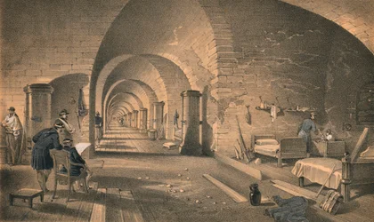 Innenansicht von Fort Nicholas, 1856