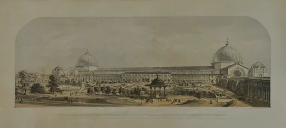 Internationale Ausstellung von 1862, Nordfront von den Gärten der Royal Horticultural Society aus, 1862