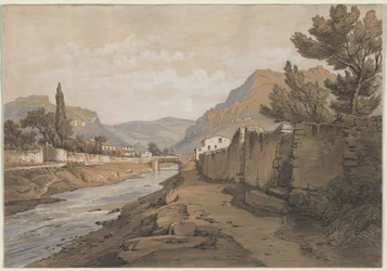 Der Neuve-Fluss am Ende des Dardenne-Tals, 1800er Jahre