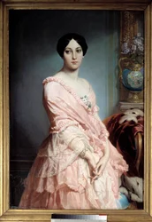 Porträt von Madame F. 19. Jahrhundert. Maße: 1,3 x 0,89 m. Paris, Musée d’Orsay