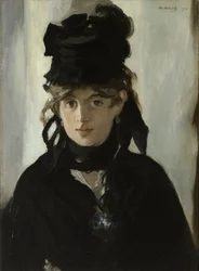 Berthe Morisot mit einem Strauß Veilchen, ca. 1880