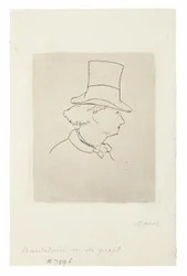 Charles Baudelaire, im Profil II