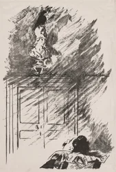 Illustration zu Der Rabe von Edgar Allan Poe