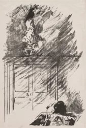 Illustration für Der Rabe von Edgar Allan Poe
