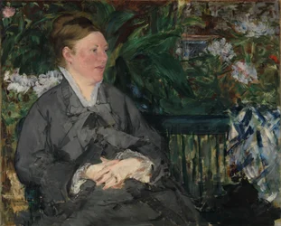 Madame Manet im Wintergarten