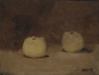 Stillleben mit zwei Äpfeln, ca. 1880