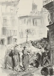 Die Barrikade, 1871, gedruckt 1884