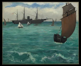 Die „Kearsarge“ bei Boulogne