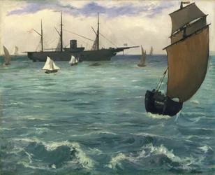 Die "Kearsarge" in Boulogne