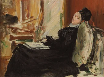 Junge Frau mit Buch, ca. 1875