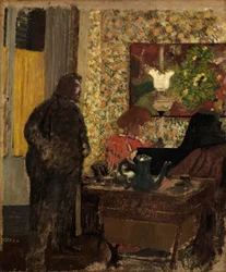 Interieur mit Misia Natanson am Klavier