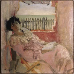 Lucy Hessel am Strand, ca. 1904
