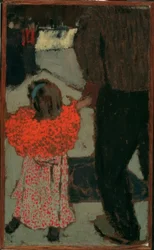 Mädchen mit rotem Schal