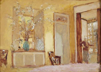 Frau in einem Innenraum (Madame Hessel in Les Clayes)