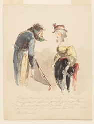 Die Begrüßung auf dem Maskenball