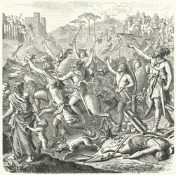 Invasion des römischen Territoriums durch die Kimbern, Ende des 2. Jahrhunderts v. Chr.