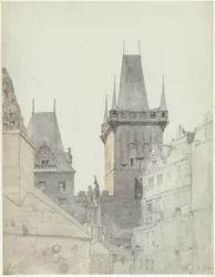 Die Moldaubrücke auf der Prager Kleinseite