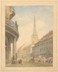 Ansicht von Berlin mit dem Ephraim Palais links