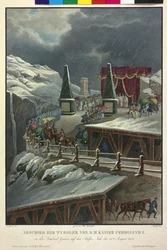 Abschied der Tiroler von Kaiser Ferdinand I. am 22. August 1838