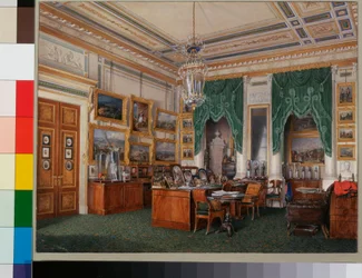 Interieurs des Winterpalastes: Das Arbeitszimmer von Kaiser Alexander II.
