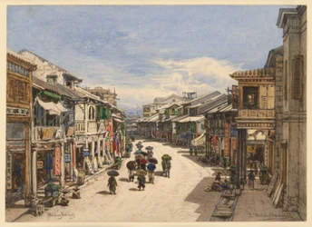 Straße in Hongkong