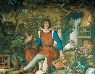 Porträt von Walther von der Vogelweide, aus der Tannhäuser-Saga