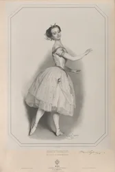 Porträt der Ballerina Marie Taglioni 1804-1884 als Satanella, 1853