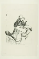 Sitzender Mann