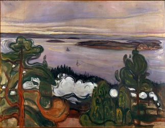 Der Rauch des Zuges, 1900. Maße: 84,5 x 109 cm. Oslo, Kommunale Kunstsammlungen, Munch-Museum (Musée Munch)