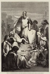 Fresko der Flüsse Englands, im oberen Wartezimmer des House of Lords