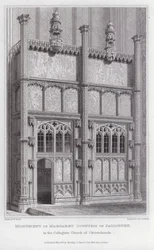 Denkmal von Margaret, Gräfin von Salisbury, in der Kollegiatkirche von Christchurch