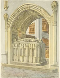 Grab von Robert Fitzharding, gestorben 1170, in der Kathedrale von Bristol