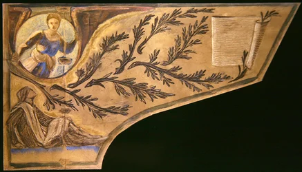 Dichter Muse - Klavierdeckel Papier
