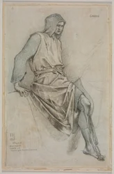 Studie zum Scheitern von Gawain aus den Heiligen Gral Tapisserien