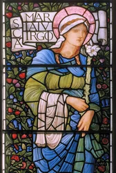 Die Jungfrau Maria, Ostfenster, 1880