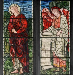 St. Johannes & Engel mit Schriftrolle (1895)